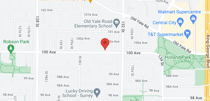 map of 13111 100 AVENUE